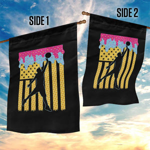Basketball Ice Cream Drip American Flag Youth Players Garden Flag TS11 Print Your Wear