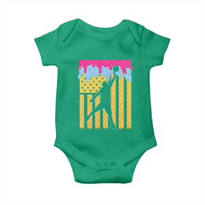 Basketball Ice Cream Drip American Flag Youth Players Baby Onesie TS11 Irish Green Print Your Wear