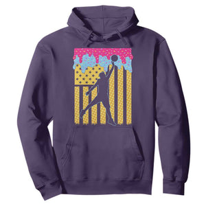 Basketball Ice Cream Drip American Flag Youth Players Hoodie TS11 Purple Print Your Wear