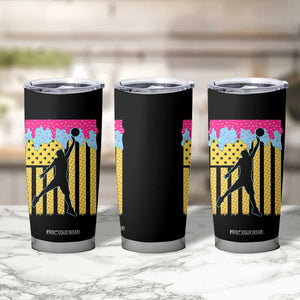 Basketball Ice Cream Drip American Flag Youth Players Tumbler Cup TS11 Print Your Wear