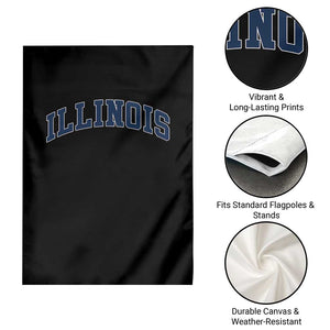 Illinois Sports Fan Vintage Bold Throwback IL State Garden Flag TS11 Print Your Wear