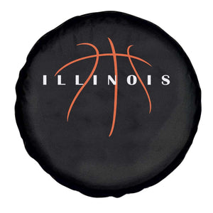 Illinois Fan Basketball Grooves Graphic IL State Spare Tire Cover TS11 Print Your Wear