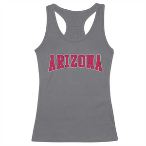 Arizona Sports Fan Vintage Bold Throwback AZ State Racerback Tank Top TS11 Charcoal Print Your Wear