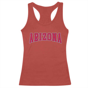 Arizona Sports Fan Vintage Bold Throwback AZ State Racerback Tank Top TS11 Red Print Your Wear