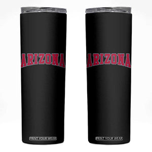 Arizona Sports Fan Vintage Bold Throwback AZ State Skinny Tumbler TS11 Black Print Your Wear