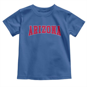 Arizona Sports Fan Vintage Bold Throwback AZ State Toddler T Shirt TS11 Royal Blue Print Your Wear