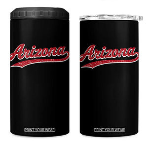 Arizona Varsity Script Classic Sports Jersey Style 4 in 1 Can Cooler Tumbler TS11 One Size: 16 oz Black Print Your Wear
