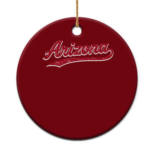 Arizona Varsity Script Classic Sports Jersey Style Ceramic Ornament TS11 1pc Red Print Your Wear