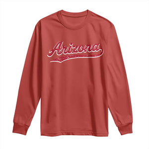 Arizona Varsity Script Classic Sports Jersey Style Long Sleeve Shirt TS11 Red Print Your Wear