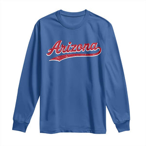 Arizona Varsity Script Classic Sports Jersey Style Long Sleeve Shirt TS11 Royal Blue Print Your Wear