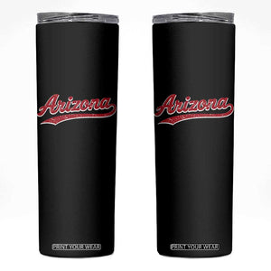 Arizona Varsity Script Classic Sports Jersey Style Skinny Tumbler TS11 Black Print Your Wear