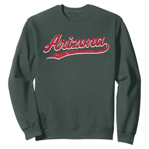 Arizona Varsity Script Classic Sports Jersey Style Sweatshirt TS11 Dark Forest Green Print Your Wear