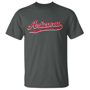Arizona Varsity Script Classic Sports Jersey Style T Shirt TS11 Dark Heather Print Your Wear