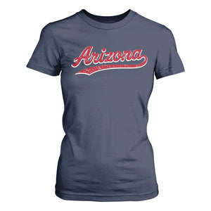 Arizona Varsity Script Classic Sports Jersey Style T Shirt For Women TS11 Navy Print Your Wear