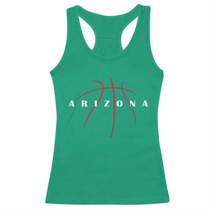 Arizona Fan Basketball Grooves Graphic AZ State Racerback Tank Top TS11 Irish Green Print Your Wear