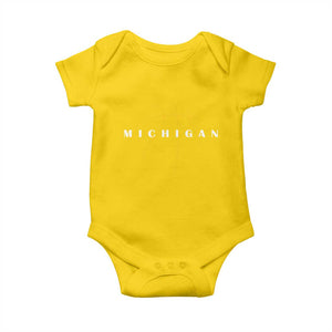 Michigan Fan Basketball Grooves Graphic MI State Baby Onesie TS11 Daisy Print Your Wear