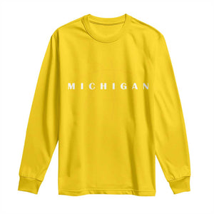 Michigan Fan Basketball Grooves Graphic MI State Long Sleeve Shirt TS11 Daisy Print Your Wear