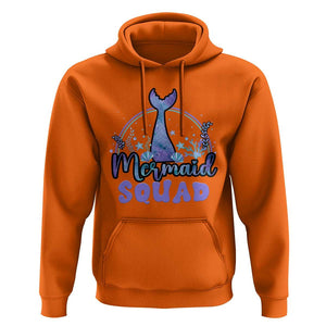 Mermaid Squad Hoodie Birthday Party Girl B-Day Ocean TS11 Orange Print Your Wear