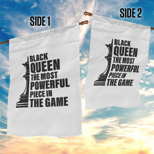 Chess Lover Garden Flag Black Queen The Most Powerful Piece In The Game Checkmate