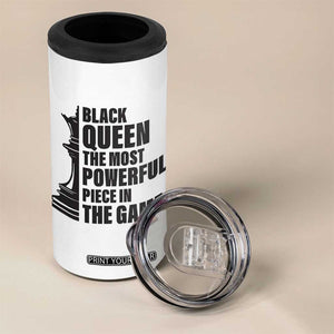 Chess Lover 4 in 1 Can Cooler Tumbler Black Queen The Most Powerful Piece In The Game Checkmate