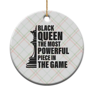 Chess Lover Ceramic Ornament Black Queen The Most Powerful Piece In The Game Checkmate