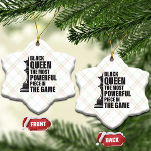 Chess Lover Ceramic Ornament Black Queen The Most Powerful Piece In The Game Checkmate