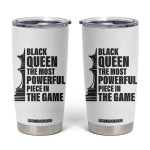 Chess Lover Tumbler Cup Black Queen The Most Powerful Piece In The Game Checkmate