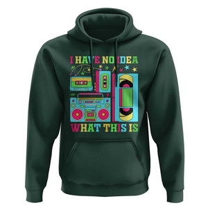 Funny 70s 80s Hoodie I Have No Idea What This Is Retro Vintage 90s Outfit TS11 Dark Forest Green Print Your Wear