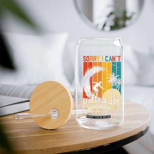 Funny Surfing Lover Glass Can Sorry I Cant I Have A Board Meeting Surfer TS11 Print Your Wear