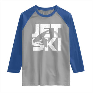 Jet Ski Rider Raglan Shirt Water Sports Watercraft Skiing Jetski TS11 Sport Gray Royal Print Your Wear