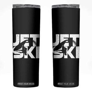 Jet Ski Rider Skinny Tumbler Water Sports Watercraft Skiing Jetski TS11 Black Print Your Wear