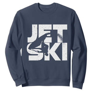 Jet Ski Rider Sweatshirt Water Sports Watercraft Skiing Jetski TS11 Navy Print Your Wear