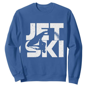 Jet Ski Rider Sweatshirt Water Sports Watercraft Skiing Jetski TS11 Royal Blue Print Your Wear