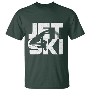 Jet Ski Rider T Shirt Water Sports Watercraft Skiing Jetski TS11 Dark Forest Green Print Your Wear