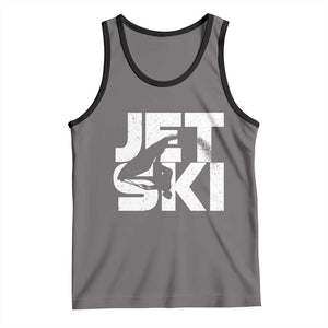 Jet Ski Rider Tank Top Water Sports Watercraft Skiing Jetski TS11 Deep Heather Black Print Your Wear