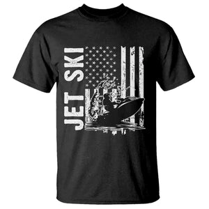 Jet Ski Lover T Shirt Vintage Ski Rider American Flag Water Sport TS11 Black Print Your Wear