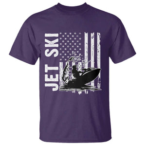 Jet Ski Lover T Shirt Vintage Ski Rider American Flag Water Sport TS11 Purple Print Your Wear
