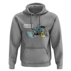 Funny I Am Not A Robot Hoodie Captcha Bot Login Programmer Computer TS11 Sport Gray Print Your Wear