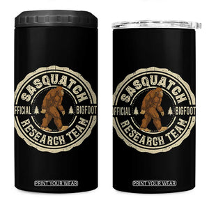 Funny Bigfoot Research Team 4 in 1 Can Cooler Tumbler Retro Official Sasquatch Forest Stroll TS11 One Size: 16 oz Black Print Your Wear