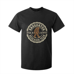 Funny Bigfoot Research Team T Shirt For Kid Retro Official Sasquatch Forest Stroll TS11 Black Print Your Wear