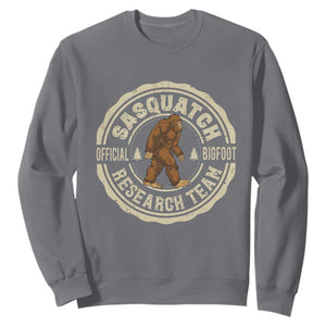Funny Bigfoot Research Team Sweatshirt Retro Official Sasquatch Forest Stroll TS11 Charcoal Print Your Wear