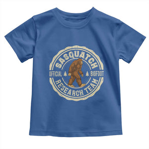 Funny Bigfoot Research Team Toddler T Shirt Retro Official Sasquatch Forest Stroll TS11 Royal Blue Print Your Wear