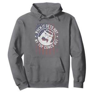 Funny When It Gets Hot My Top Comes Out Hoodie Off Road Car American Flag TS11 Charcoal Print Your Wear