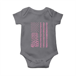 Off Road Car Wheel Pink Leopard Print American Flag Baby Onesie TS11 Charcoal Print Your Wear