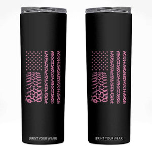 Off Road Car Wheel Pink Leopard Print American Flag Skinny Tumbler TS11 Black Print Your Wear