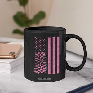 Off Road Car Wheel Vintage Pink American Flag Coffee Mug TS11 Print Your Wear