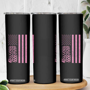 Off Road Car Wheel Vintage Pink American Flag Skinny Tumbler TS11 Print Your Wear