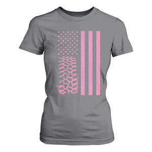 Off Road Car Wheel Vintage Pink American Flag T Shirt For Women TS11 Charcoal Print Your Wear