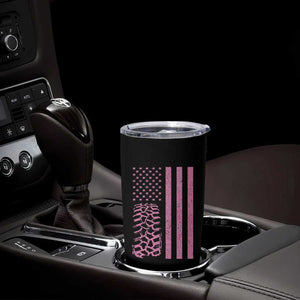 Off Road Car Wheel Vintage Pink American Flag Tumbler Cup TS11 Print Your Wear