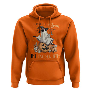 I Put The Boo In Boujee Hoodie Halloween Cute Lady Ghost Is Drinking Wine Pumpkin TS11 Orange Print Your Wear